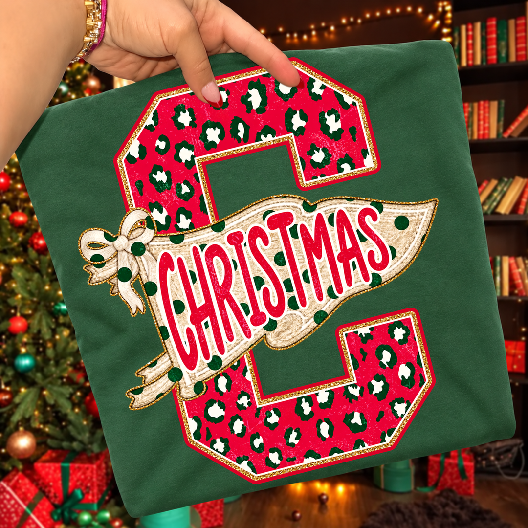 DTF TRANSFER ONLY  - Christmas Pennant