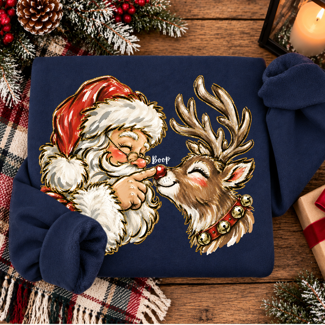 DTF TRANSFER ONLY  - Santa Boop (White)