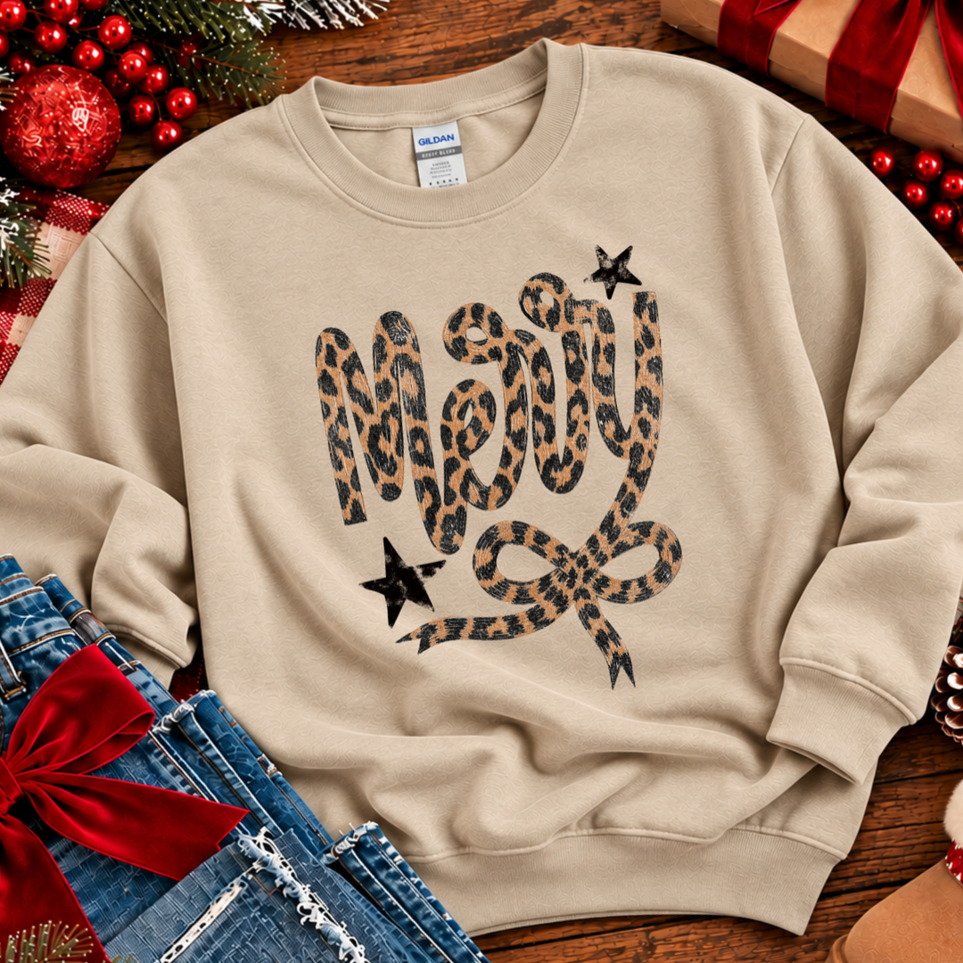 DTF TRANSFER ONLY  - Leopard Merry