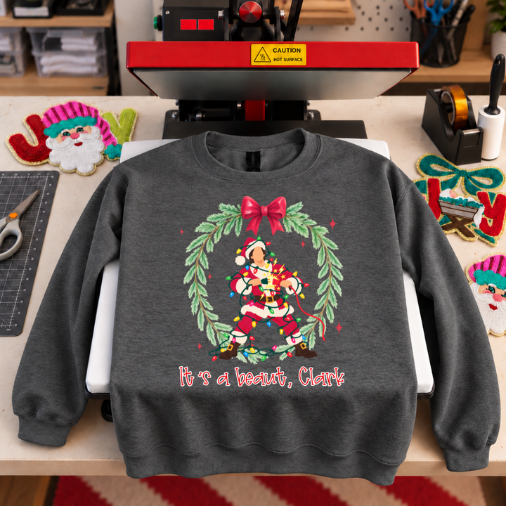 DTF TRANSFER ONLY  - It's a beaut, clark wreath