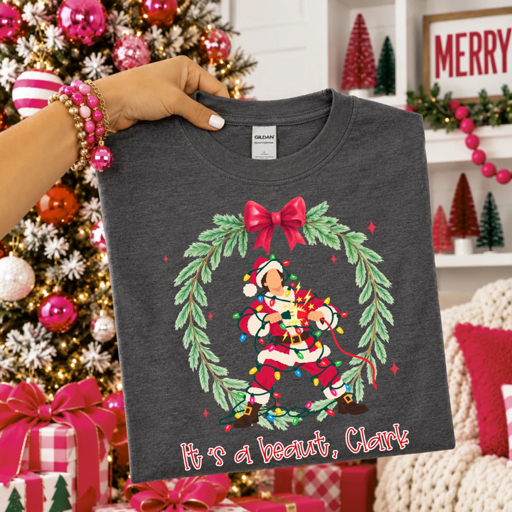 DTF TRANSFER ONLY  - It's a beaut, clark wreath