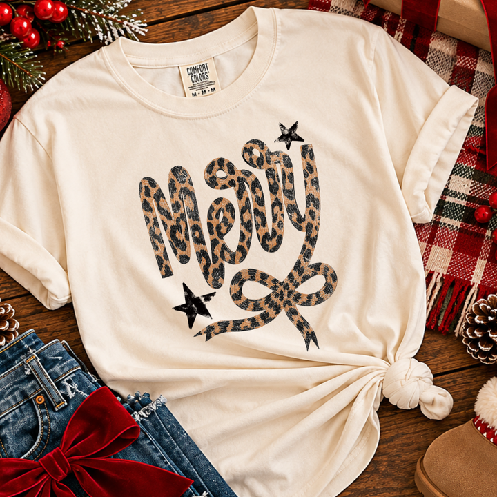 DTF TRANSFER ONLY  - Leopard Merry