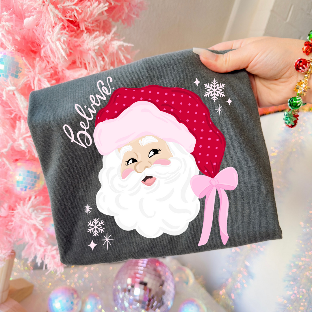 DTF TRANSFER ONLY  - Believe Santa
