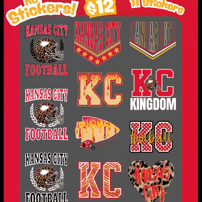 UVDTF TRANSFER ONLY  - Kansas City Sticker Pack 1 - PREMADE