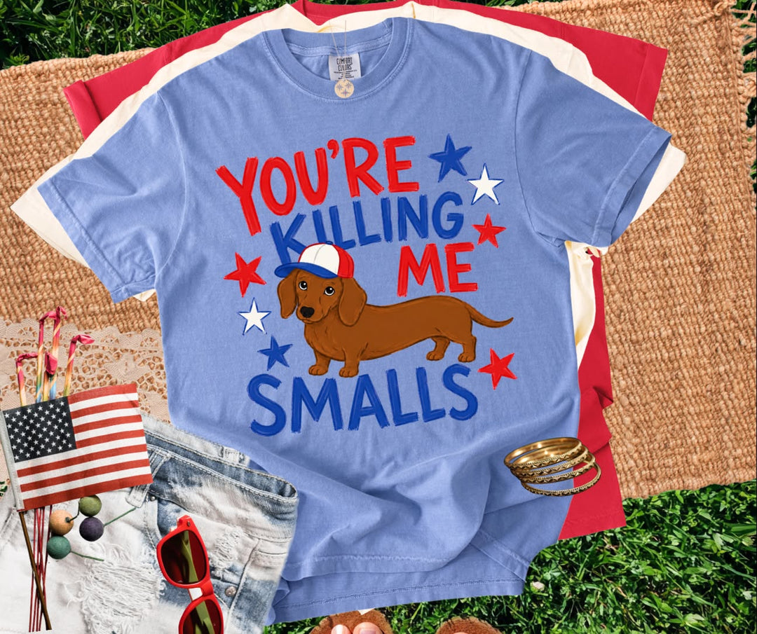 DTF TRANSFER ONLY - Killin Me Smalls Wiener Dog
