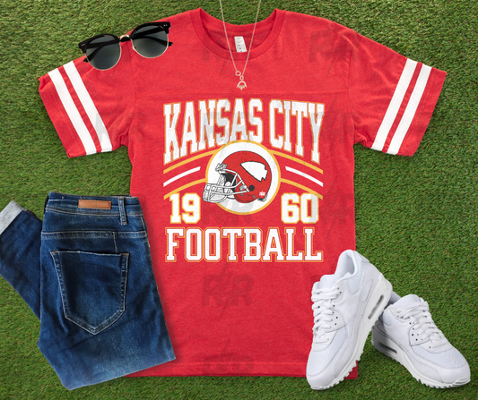 DTF TRANSFER ONLY  - Retro Kansas City Football 1960 Helmet