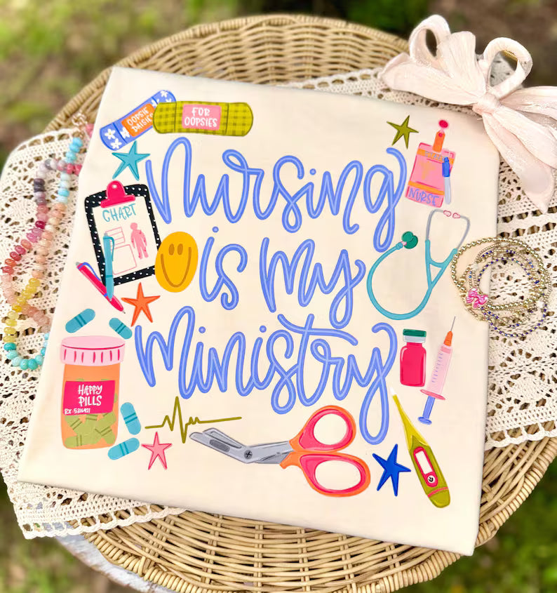 DTF TRANSFER ONLY - NURSING is my Ministry
