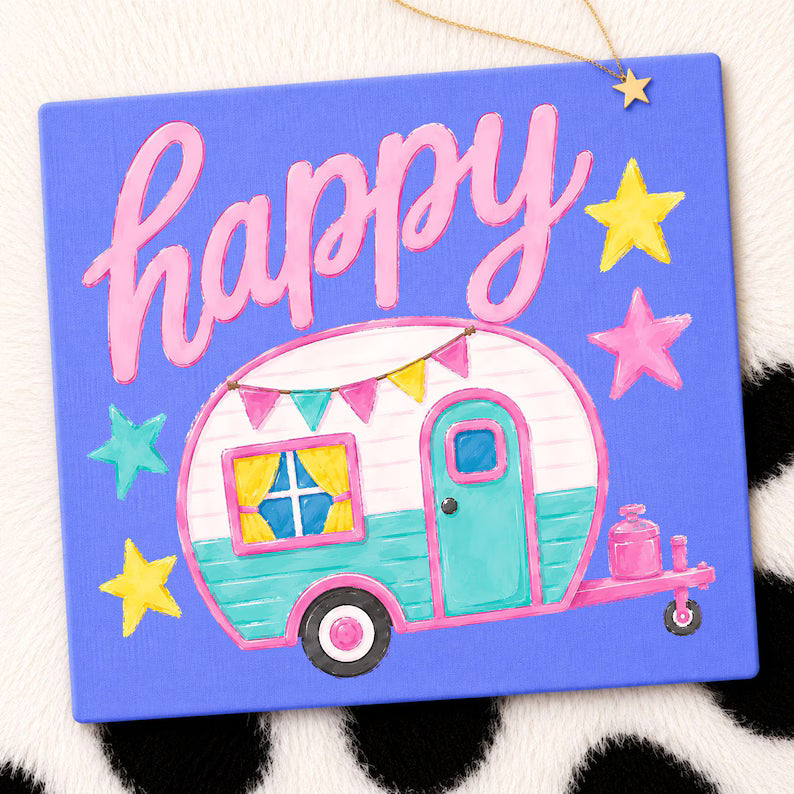 DTF TRANSFER ONLY - Happy Camper
