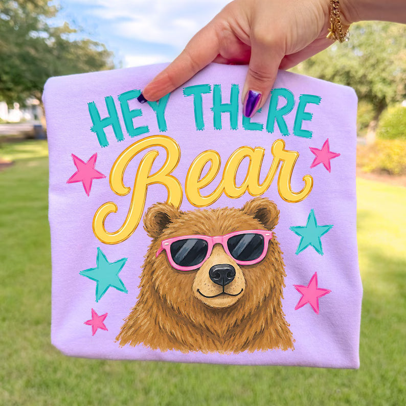 DTF TRANSFER ONLY - Hey There Bear