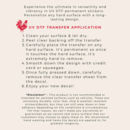 UVDTF TRANSFER ONLY  - Kansas City Sticker Pack 1 - PREMADE