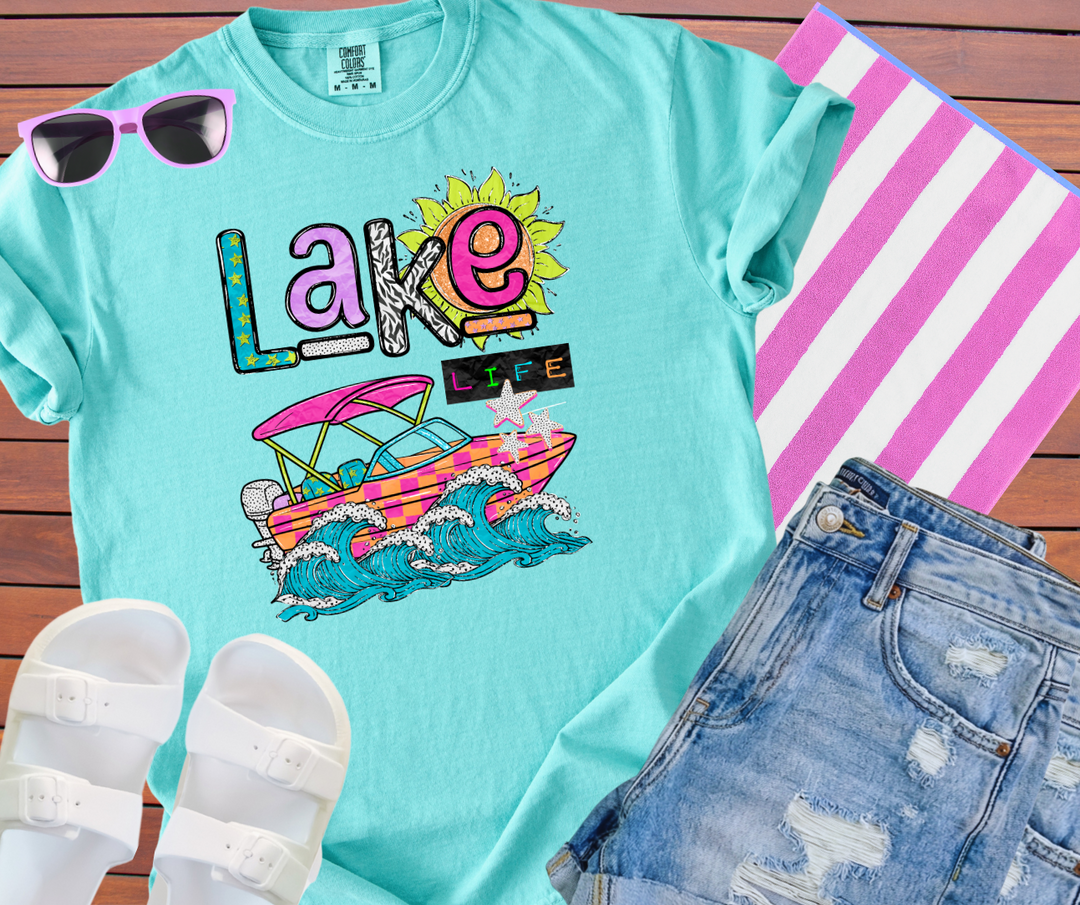 DTF TRANSFER ONLY - 90s Vibes Lake Life