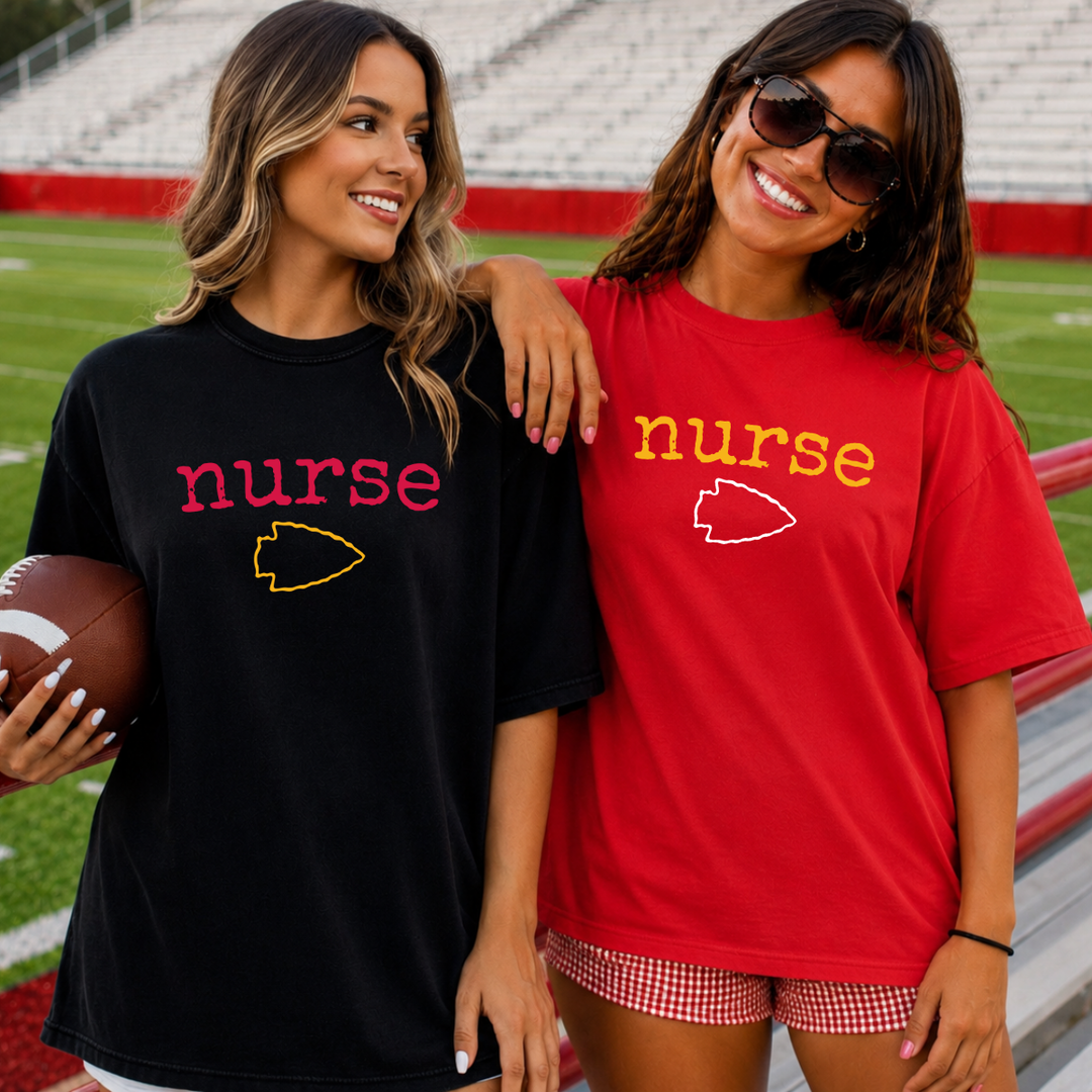 DTF TRANSFER ONLY - NURSE Arrowhead Occupation (ADULT SIZE 11in)